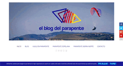 Desktop Screenshot of elblogdelparapente.com