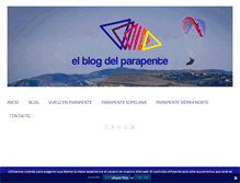 Tablet Screenshot of elblogdelparapente.com